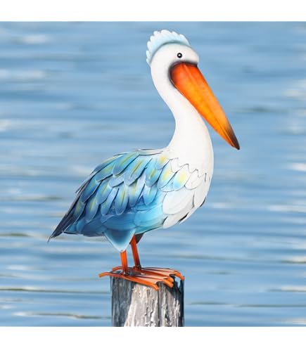 Amazon.com: VIHOSE Solar Metal Pelican Statues Pelican Garden