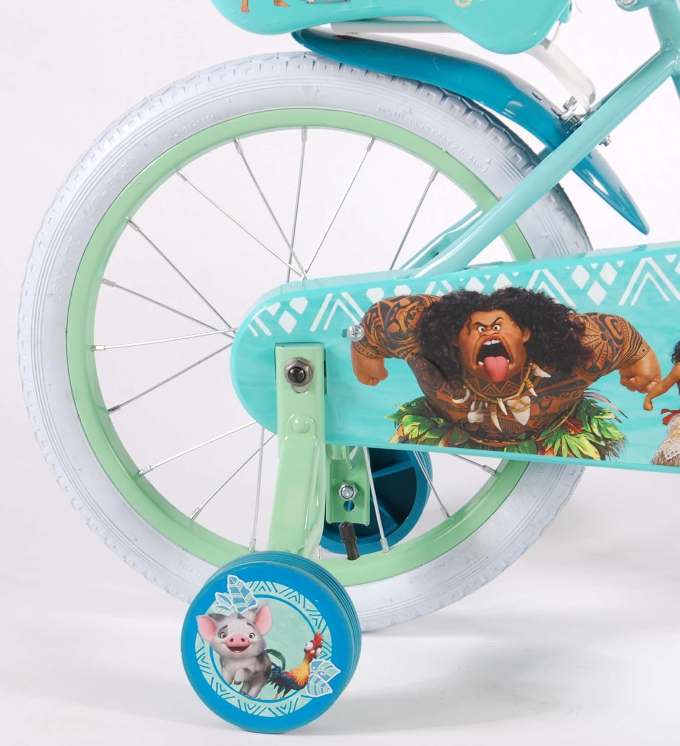 moana bike with training wheels