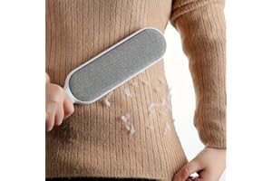 2-in-1 Pet Hair Remover & Lint Brush for Clothes, Couch, Carpet - Effective Dog & Cat Hair Remover for Furniture, Blankets, C