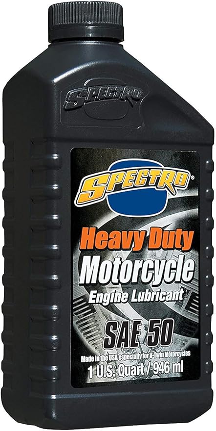 Amazon Spectro スペクトロ ヘビーデューティー オイル Sae 50 946ml Made In U S A 適合 エンジンオイル ショベルヘッド パンヘッド ナックルヘッド サイドバルブ アイアン スポーツ ハーレー 1本 バイク用エンジンオイル 車 バイク