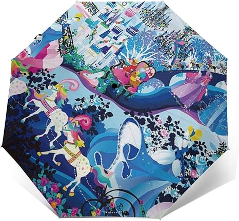 Amazon ホラグチカヨ ブリリアント カラーズ シンデレラ自動傘 折りたたみ傘 自動三つ折り傘 ワンタッチ 風に強い おりたたみ傘 210t高密度 撥水加工 高強度グ ラスファイバー 軽量 Prince Glory 折りたたみ傘 通販