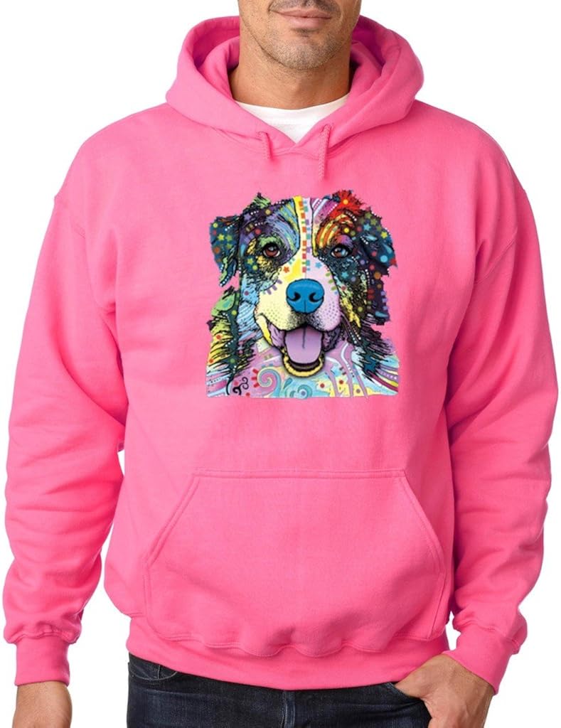 Australian Shepherd Cute Dog Hoodie Best Friend Dogs Aussie Sweatshirt Men Clothing