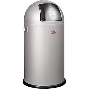 Wesco Pushboy 50 Litre Bin - Silver