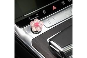 86 V THE BUTCHER Push to Start Button Cover，Bling Car Accessories for Women，Engine Start/Stop Resin Flower Starter Cover,Pink Car Accessories,Car Decor for Women (Transparent Pink)