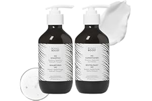 BondiBoost HG Anti-Thinning Shampoo Conditioner Set [10.14 fl oz each], Clinically Tested to Promote Fuller + Thicker-Looking Hair for Women & Men, Procapil, Redensyl & Rosemary Formula, Sulfate-Free