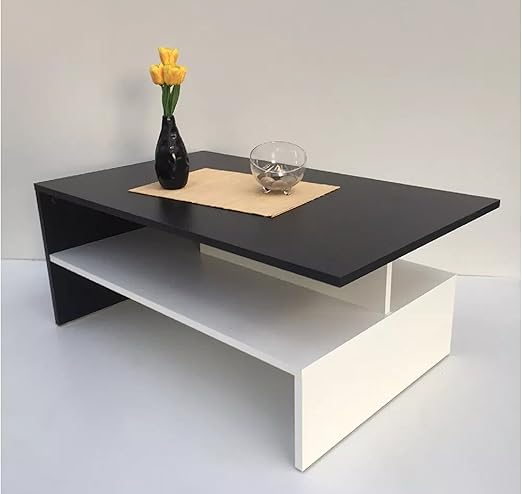 Mobel Sd Couchtisch Wohnzimmertisch Kaffeetisch Sw Schwarz Weiss Amazon De Kuche Haushalt