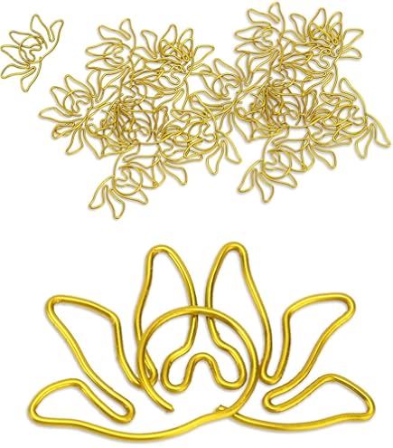20PCS Horse Shaped Paper Clips - Gold Tone Animal Bookmark Clips For Office & Craft Organization