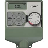 Orbit Easy Dial 6-Station Indoor Sprinkler Controller, Green - 57596 | Easy Dial Programming for 6-Zone Indoor Irrigation with Custom Watering Schedules &amp; Seasonal Adjustment