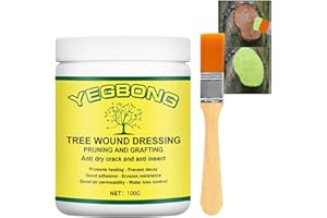 Tree Wound Sealer, Tree Wound Dressing, Bonsai Cut Paste, Plant Healing Paste, Tree Wound Dressing with Brush for Plant Wound
