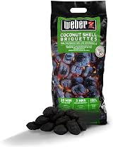 Weber Coconut Shell Charcoal Briquettes 4kg Bag – Long, Consistent Heat view 4