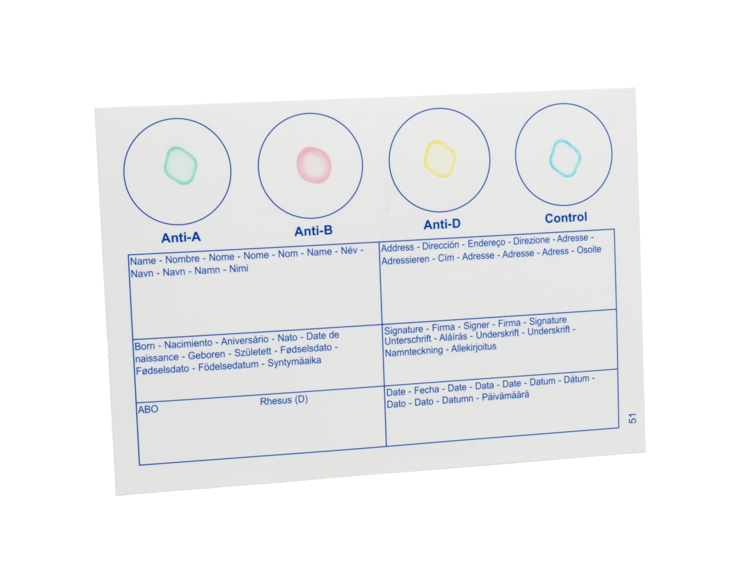 EldonCard Blood Type Test (Complete KIT) - Find Out if You are A, B, O, AB & RH- Results in Minutes - Air Sealed Envelope, Safety Lancet, Micropipette, Cleansing Swab - 1 Pack