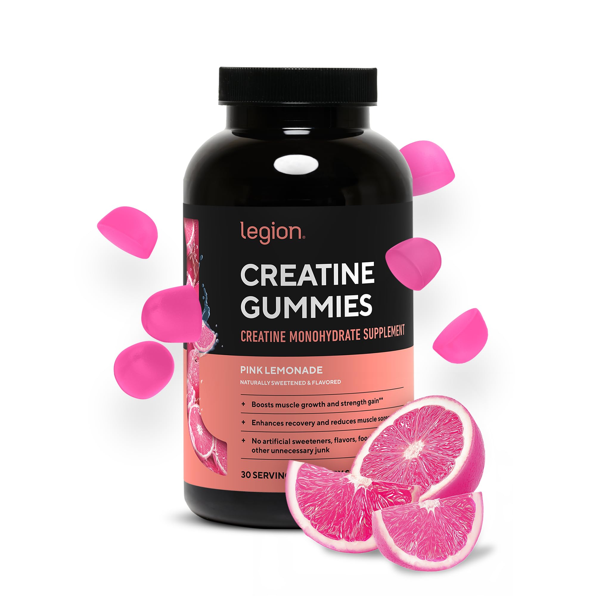 Legion Creatine Gummies (Pink – TrustScore® 8.0/10 | SuppCo