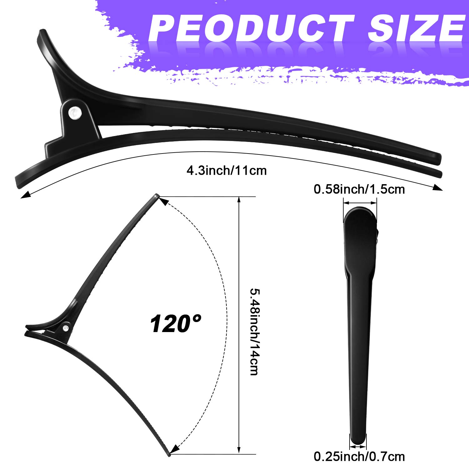 10 Pieces Hair Dye Tool Set, Include 4 Pieces Hair Dye Brush Hair Color Brush Bleach Dye Brush and 6 Pieces Hair Sectioning Clips Salon Clips for Salon Use and Home DIY Dyeing Styling : Beauty