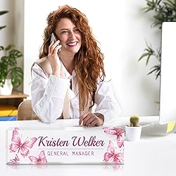 Custom Office Name Plate for Desk - Desk Name Plate