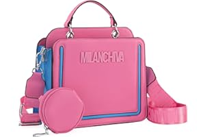 Milan Chiva Quilted Small Tote Bag for Women Top Handle Purse with Coin Purse