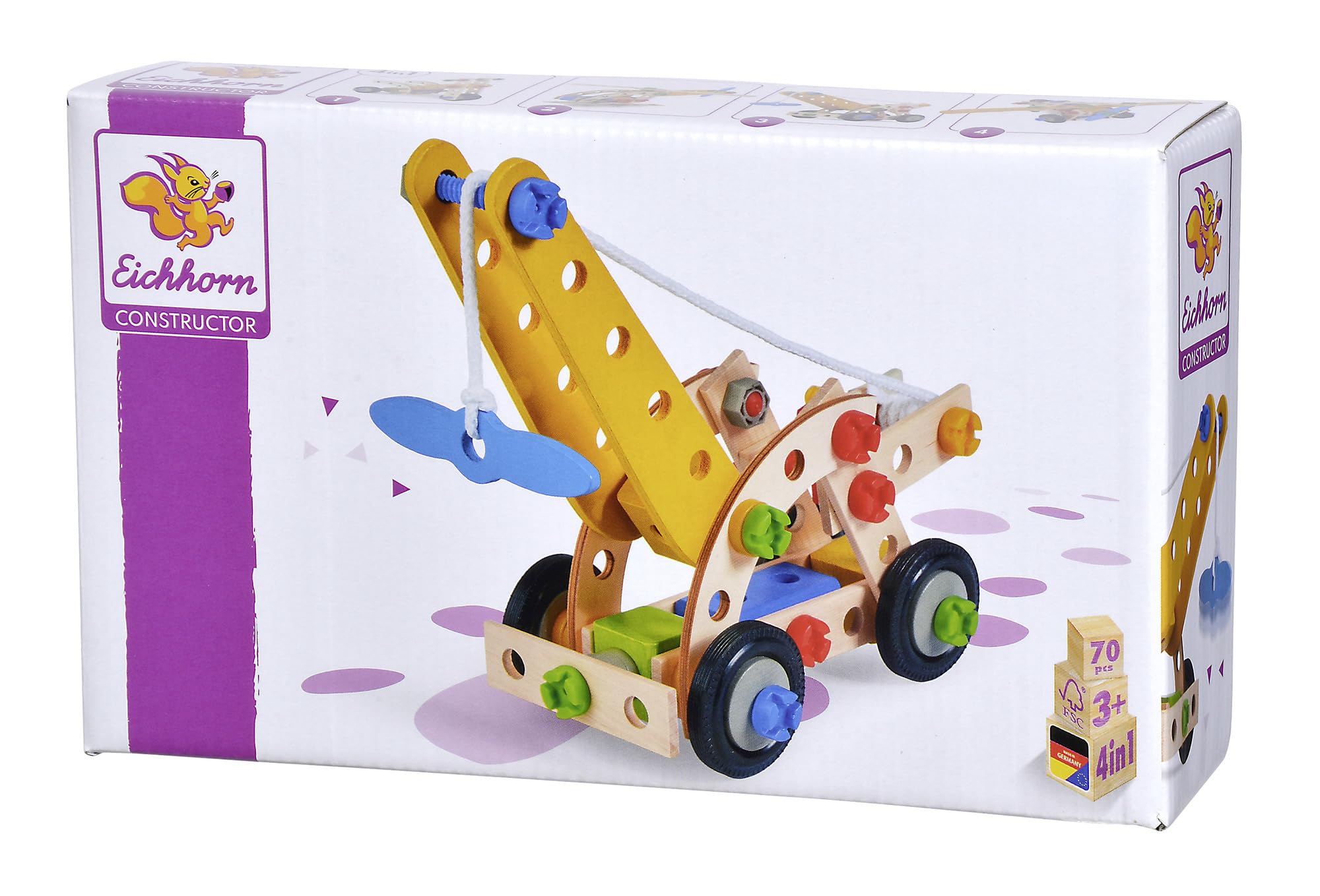 Eichhorn Heros Constructor Crane (65-Piece, Beige)