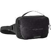 Eagle Creek Explore Hip Pack, Black | Accordion-Style Multipocket Design, Wearable Cross-Body or at the Hip, Breathable and Cushioned Back Panel, Travel Accessory