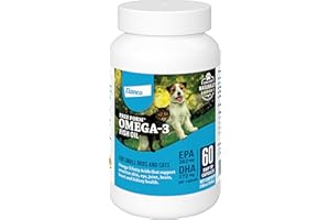 Free Form Snip Tips Omega-3 Fish Oil Liquid Supplement for Small Dogs and Cats, 60 Count