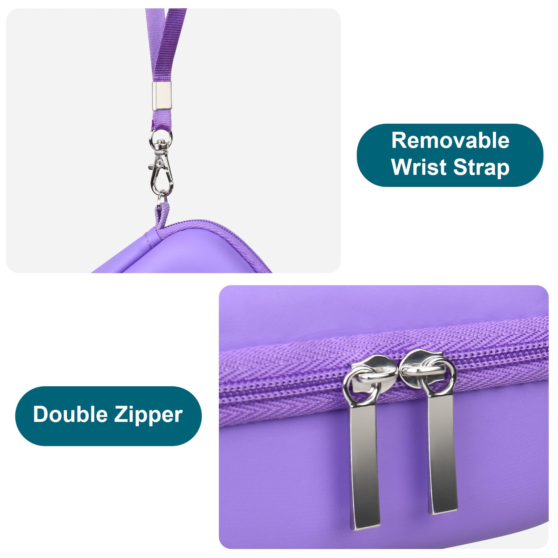 Canboc Hard Carrying Case for Bitzee/Bitzee Disney/Bitzee Magicals Interactive Toy Digital Pet, Virtual Electronic Pets Kids Toys Storage Bag, Purple+Purple (Case Only)