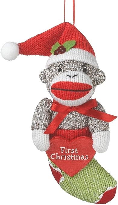 christmas sock monkey