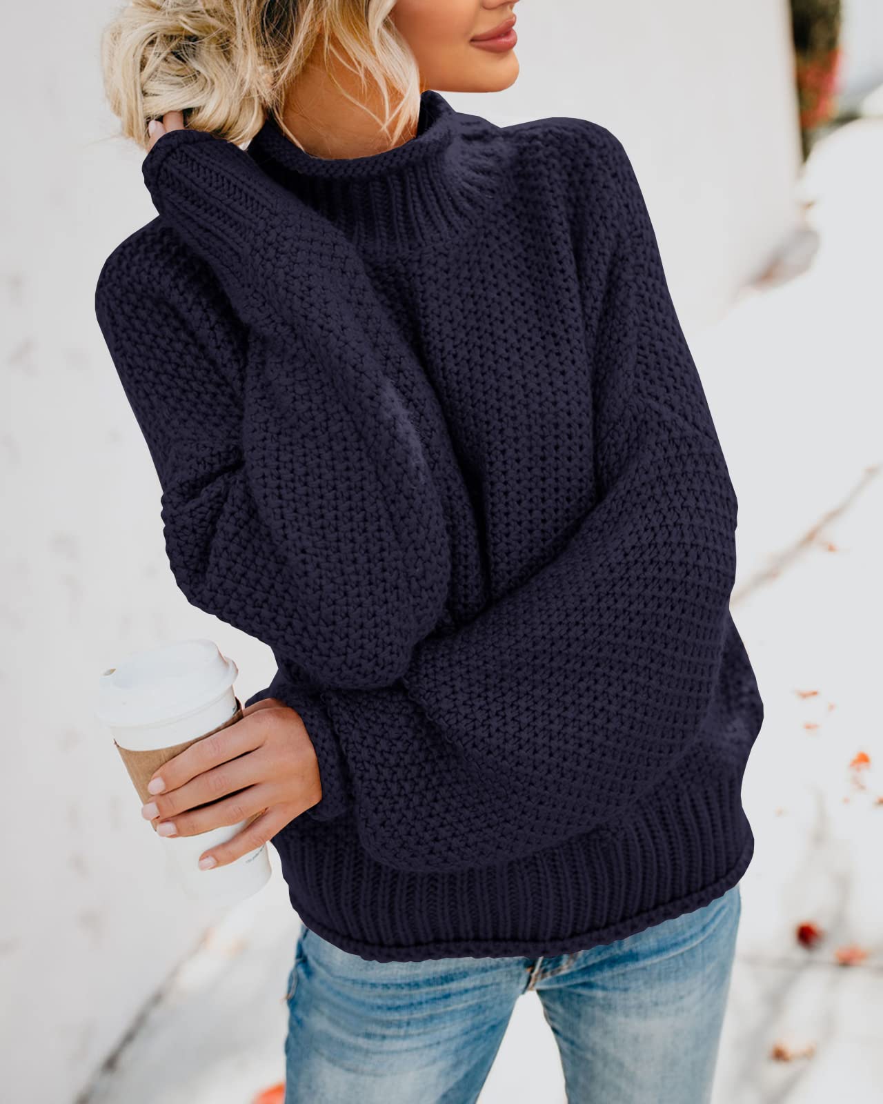Womens Turtleneck Oversized Sweaters