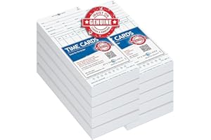 Pyramid Time Systems - Genuine and Authentic Time Cards (3800-10 MB) for Pyramid Models 3800 Auto Totaling Time Clock, Double Sided time Card (3.37 X 7.37 Inches), 1000 Time Cards - White