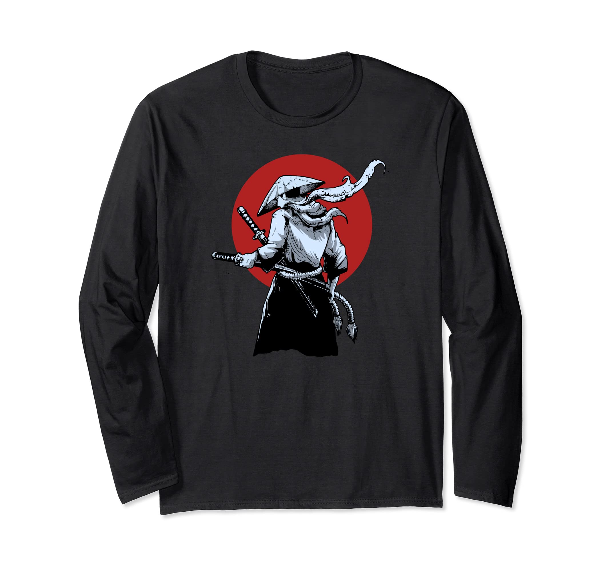 Samurai Warrior - Sword Art Japanese Fighter Katana Long Sleeve T-Shirt