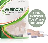 Welnove 6Pcs Hammer Toe Straightener Cushioned Toe Wraps view 7