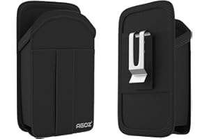 Zebra TC77 TC70 Scanner Holster, Agoz Rugged Carrying Case Pouch for Zebra TC75x, TC75, TC70x, TC70, TC72, TC77, M60, MC67 Handheld Barcode Touch Mobile Computer, Holder with Metal Clip & Belt Loops