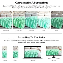 NEWCOSPLAY King Blanket for Couch Aqua Super Soft