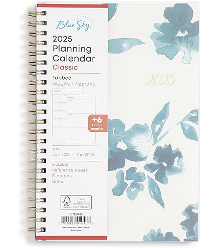Blue Sky 2025 15-Month Planner - October 2024 To December 2025 - Enterprise Edition