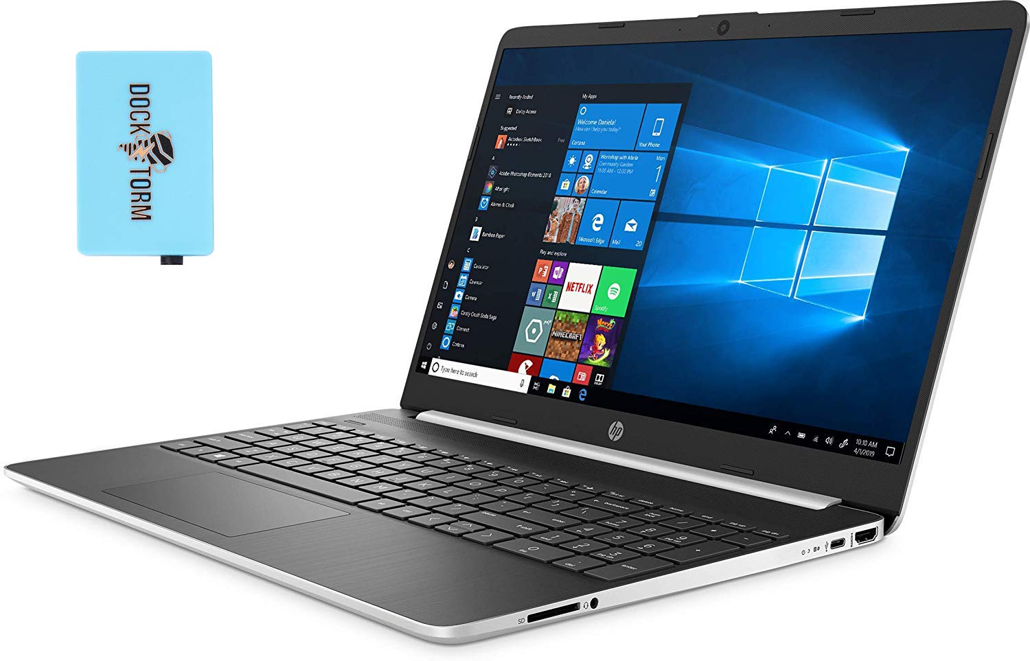 HP 15t 15-dy1771ms-Plus Home and Business Laptop (Intel i7-1065G7 4-Core, 32GB RAM, 512GB PCIe SSD, 