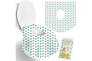 WTMORE Toilet Seat Covers Disposable - 20 Pack, Extra Large, Waterproof, Individually Wrapped Disposable Toilet Seat Covers for Adults Kids Toddlers Potty Training, Travel Accessories for Public Restrooms
