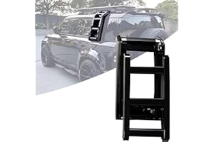FENQING-Y Side Ladder for Defender, Side Access Ladder Roof Rack, Side Window Roof Step Ladder for Land Rover Defender 90 110 130 L663 2020-2023 (Glossy Black)
