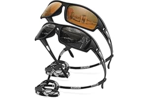 AWGSEE Polarized Sports Sunglasses for Men 100% UV Protection Wrap Around Unbreakable Sun Glasses for Fishing Driving