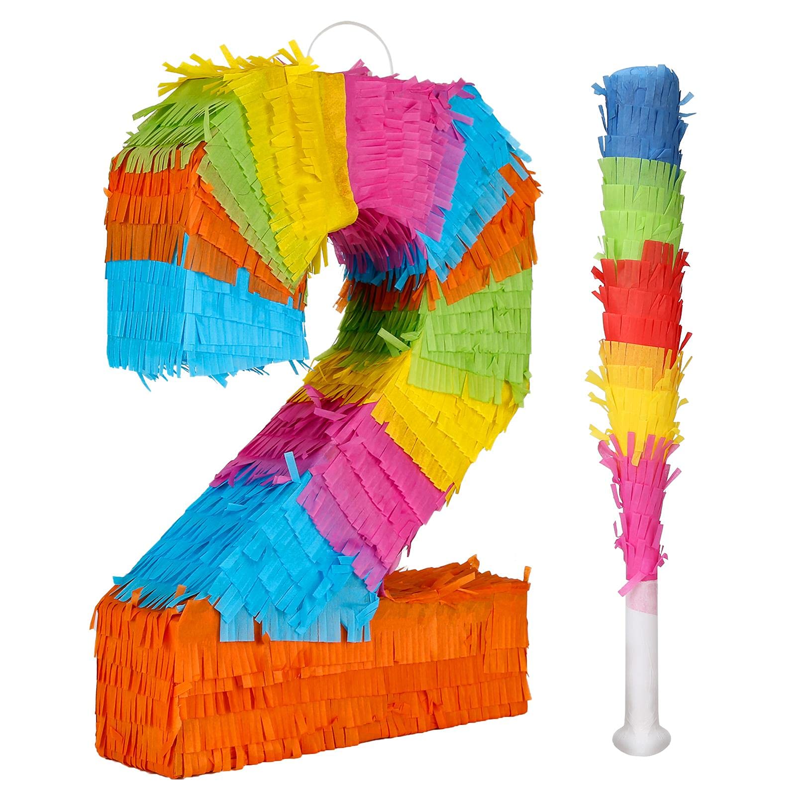 32ndShop 32nd Piñata Birthday Party Game with Stick - Number 2