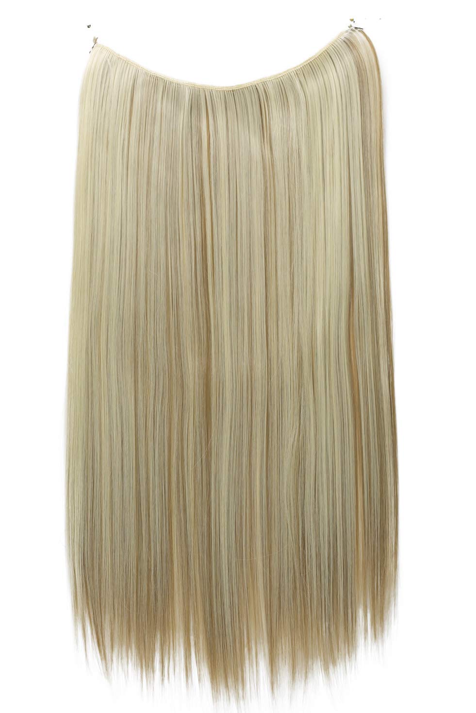 CAISHA 20" 1 Weft Extension With Elastic Band Hair Extensions Hairpiece Straight Blond Mix E107