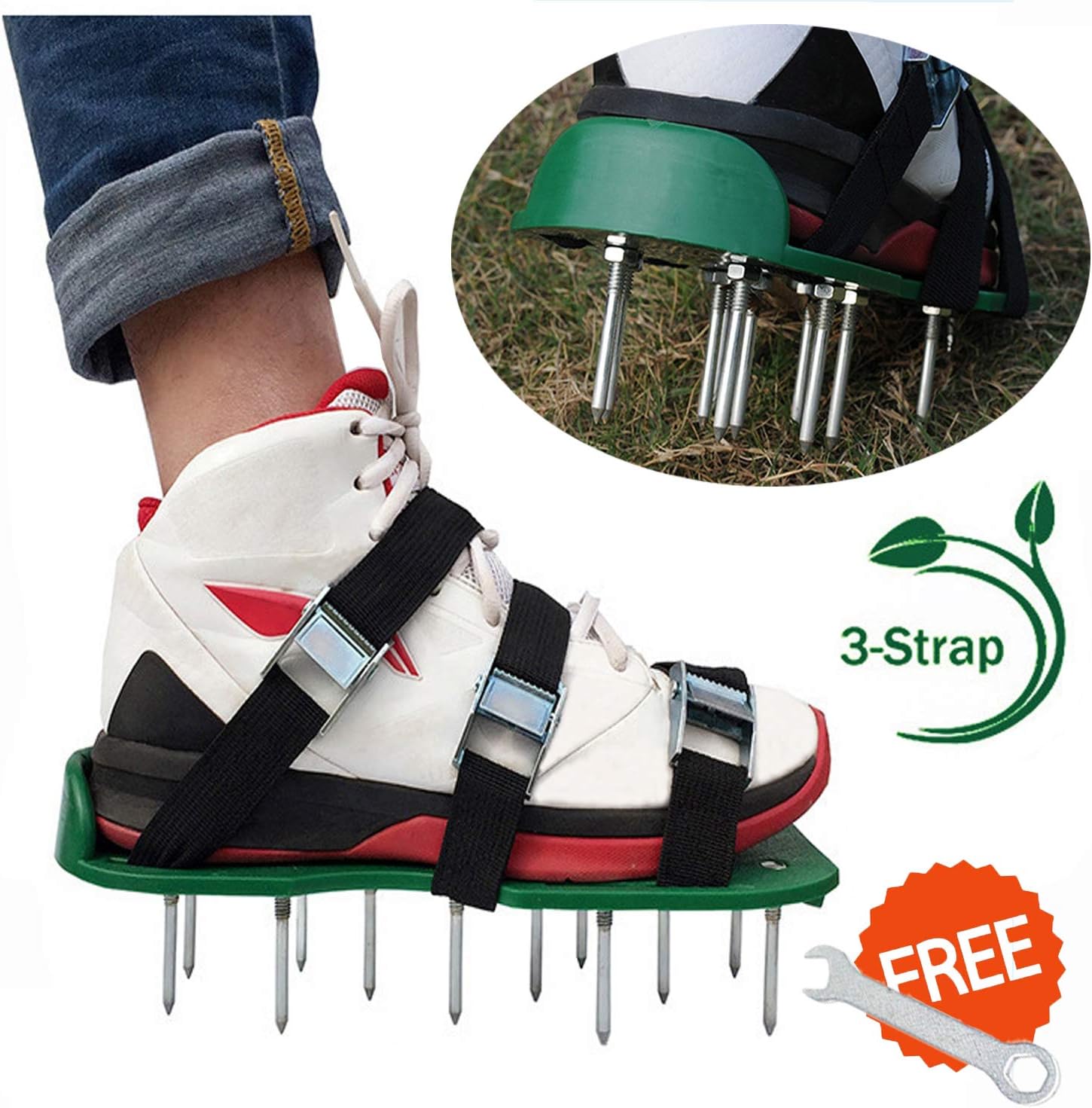 Amazon.com : AISALL Lawn Aerator Shoes Lawn Aerator Tool ...
