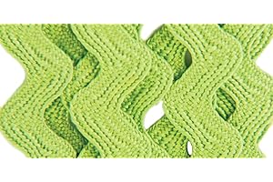 Wrights Medium Rickrack 1/2" X2-1/2yd, Leaf Green