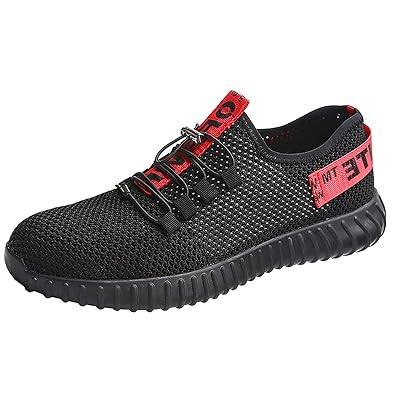 CHNHIRA Arbeitsschuhe Herren Stahlkappe Sicherheitsschuhe Leicht Sportlich und Atmungsaktiv Schutzschuhe Turnschuhe Damen Uni