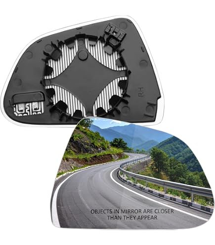 Left Right Heated Mirror Glass with Backing Plate Fit 2010
