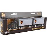 Daron UPS Die Cast Tractor with 2 Trailers | Metal cab with plastic trailers, officially licensed, Ages 8+