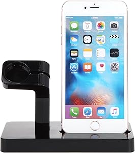 Topshion Power Station Dock, Stand & Built-in Lightning Universal 2 in 1 Charger for Apple Watch Smart Watch and iPhone