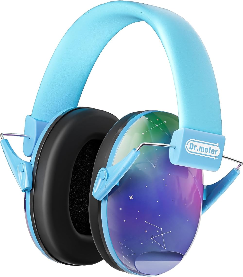 Dr.meter Ear Defenders Children, Noise Reduction 27.4 dB, Adjustable Headband
