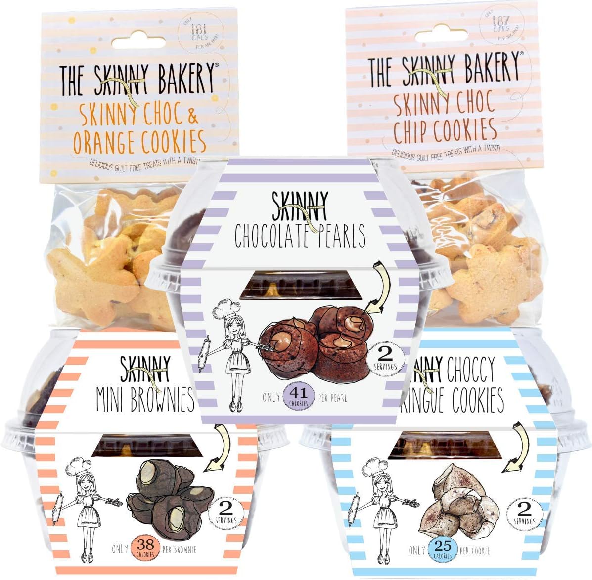 The Skinny Bakery CHOCOHOLICS Club Assortment of 10 Chocolate