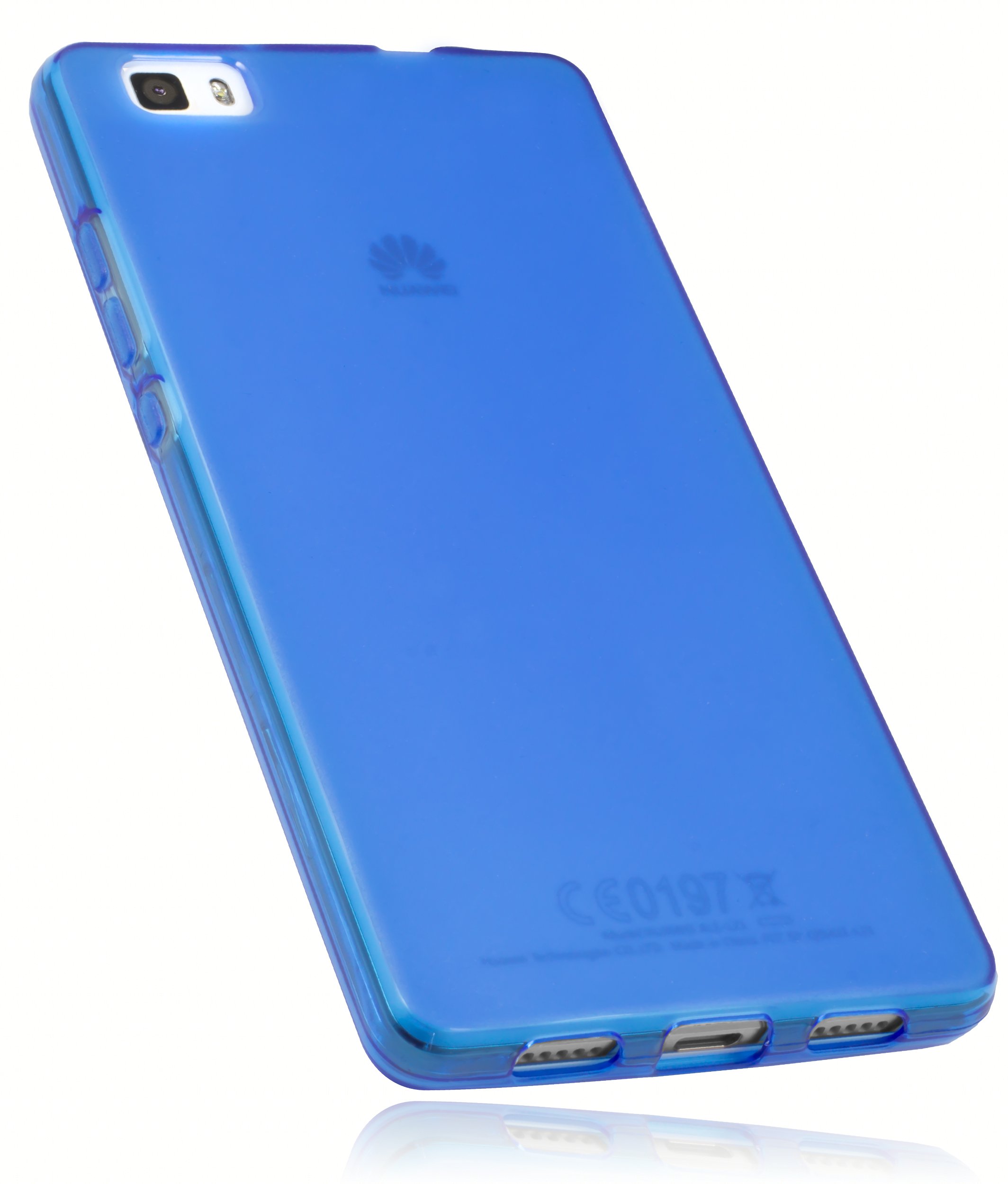 mumbi Case Compatible with Huawei P8 Lite 2015 Mobile Phone Case, Transparent Blue — image 1