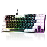 7KEYS TKL Gaming Keyboard, Wired 84 Keys RGB