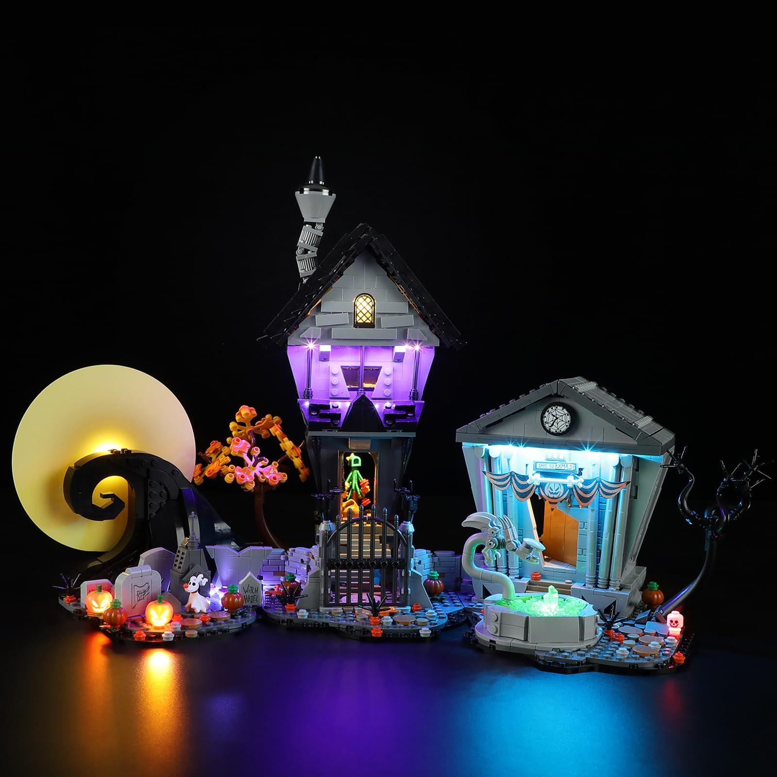 YEABRICKS LED Light for 21351 Ideas Disney Tim Burton's The Nightmare Before Christmas Building Blocks Model (Building Set NOT Included) — image 1