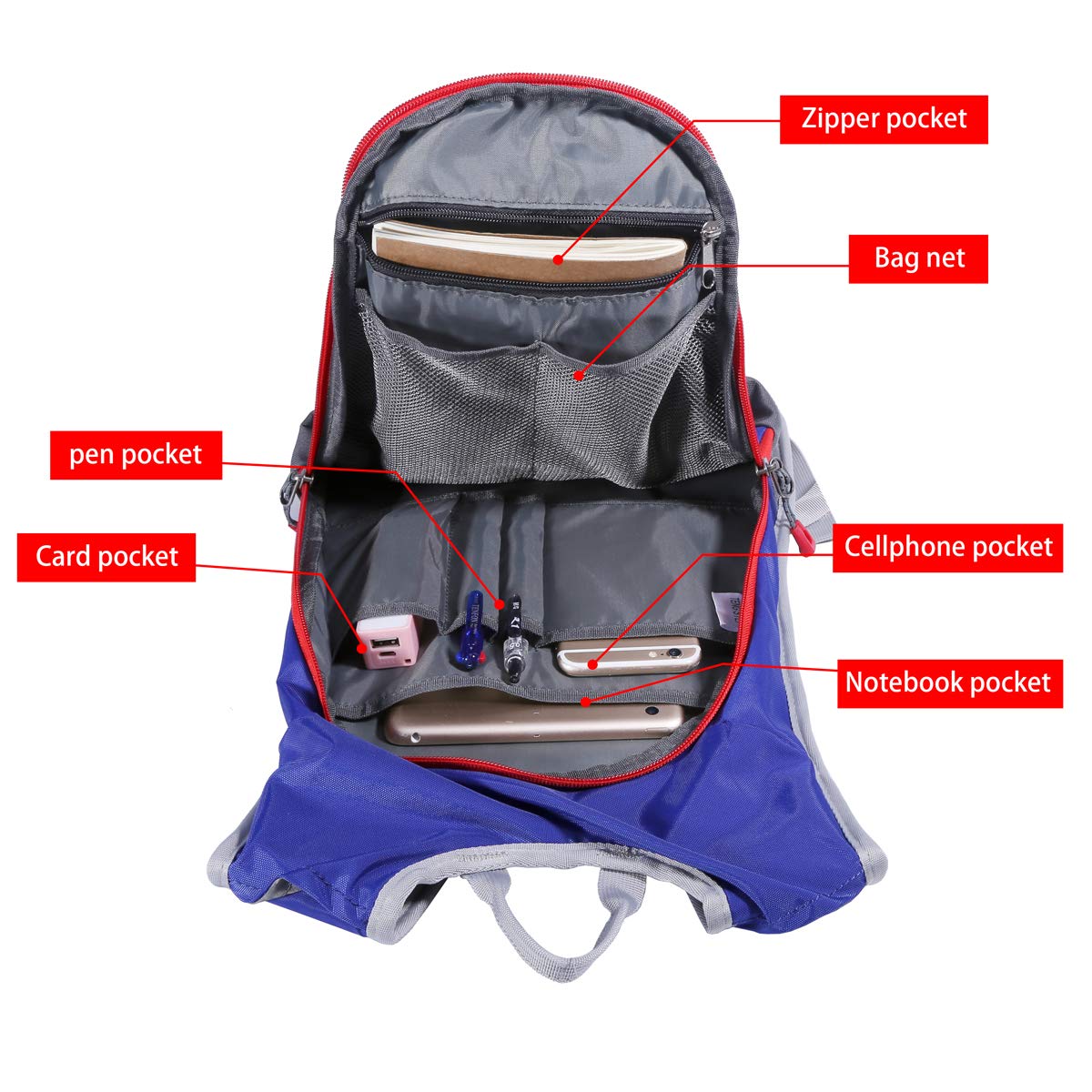 DAVIDNILE Hydration Backpack - Prefect Outdoor Gear for Skiing, Running, Hiking, Cycling, Camping, Climbing