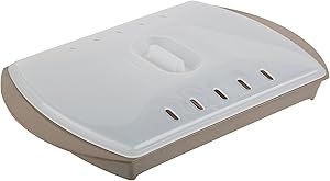 Prep Solutions by Progressive Microwave Small Bacon Grill with Vented Cover, 4-6 Strips of Bacon, Cook Frozen Snacks, Measures 10